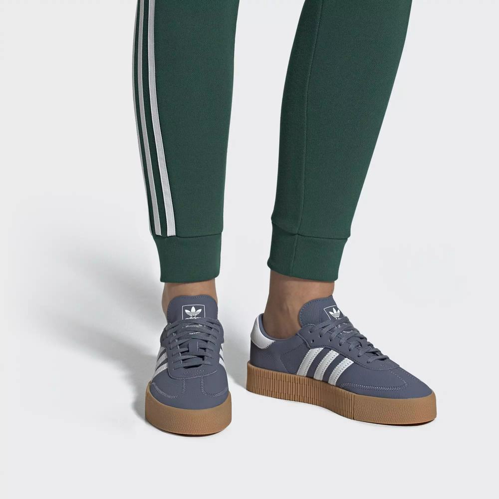Adidas Samba Rose Tenis Azules Para Mujer (MX-68038)
